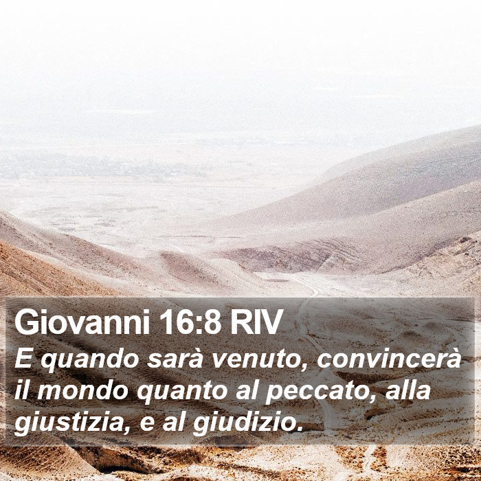 Giovanni 16:8 RIV Bible Study