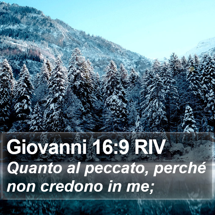Giovanni 16:9 RIV Bible Study