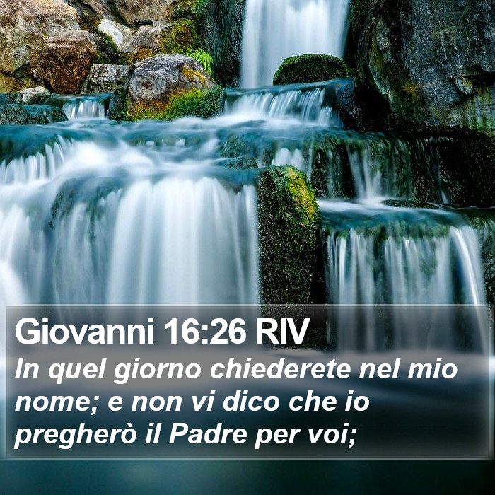 Giovanni 16:26 RIV Bible Study