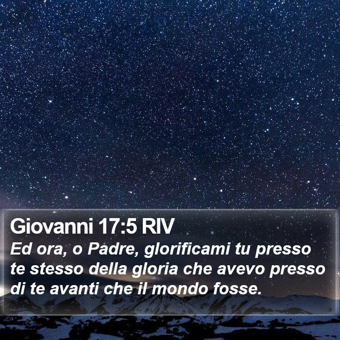 Giovanni 17:5 RIV Bible Study