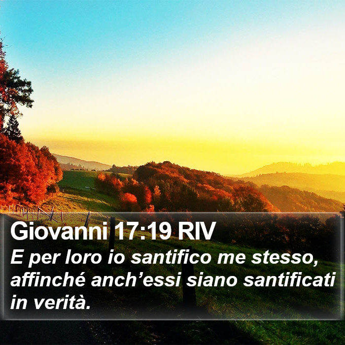 Giovanni 17:19 RIV Bible Study