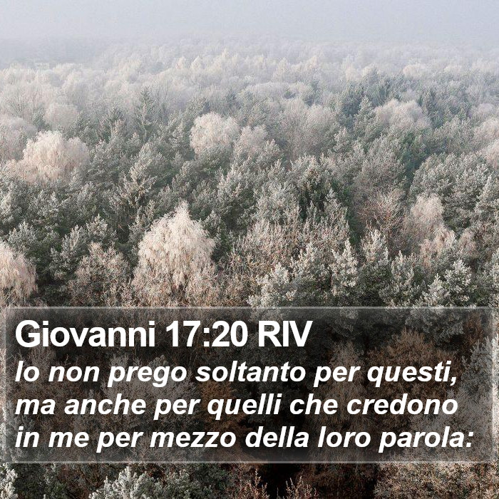 Giovanni 17:20 RIV Bible Study