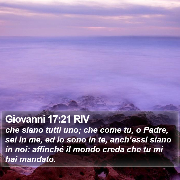 Giovanni 17:21 RIV Bible Study