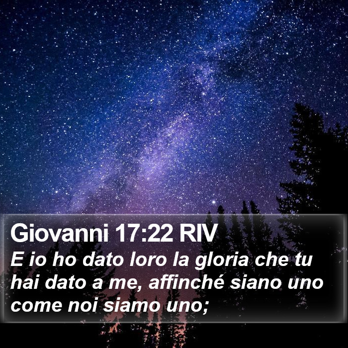 Giovanni 17:22 RIV Bible Study