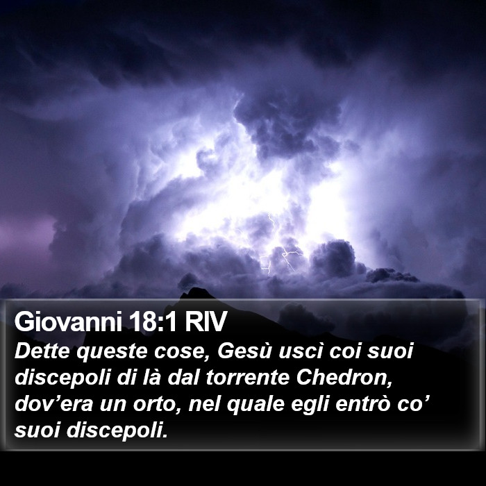 Giovanni 18:1 RIV Bible Study