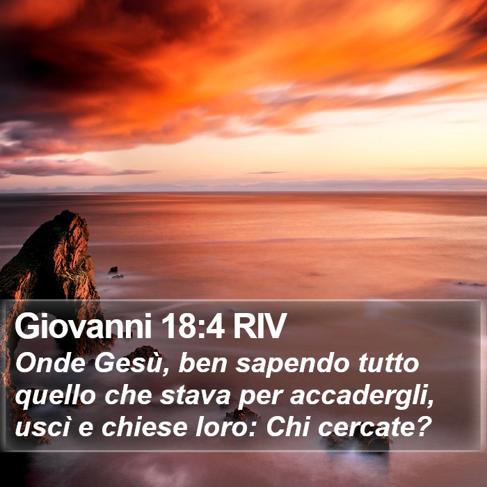 Giovanni 18:4 RIV Bible Study