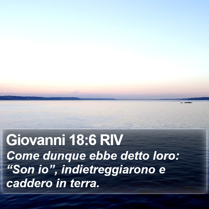 Giovanni 18:6 RIV Bible Study