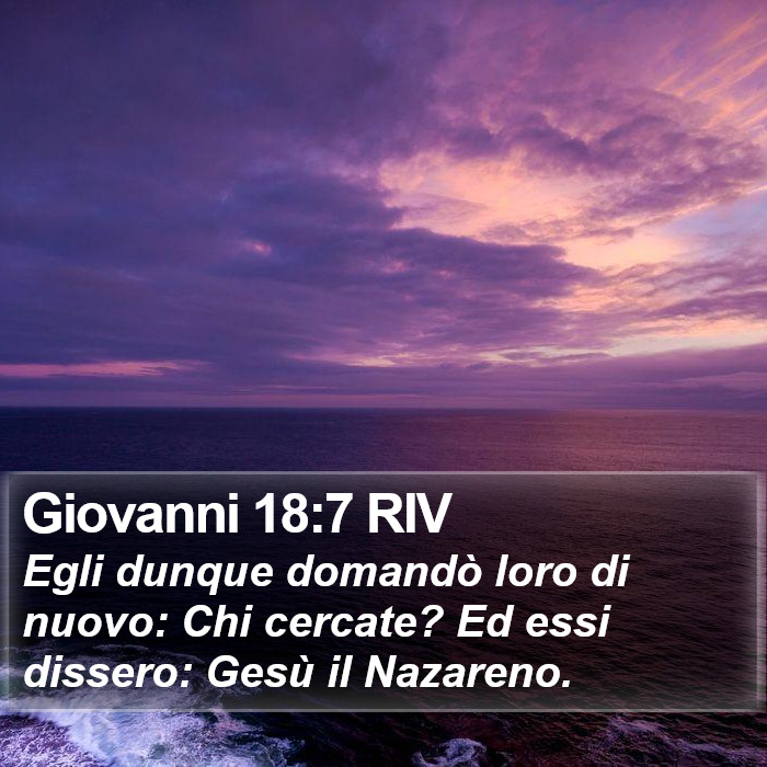 Giovanni 18:7 RIV Bible Study