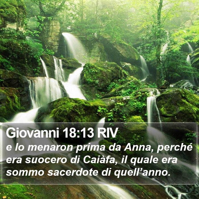 Giovanni 18:13 RIV Bible Study