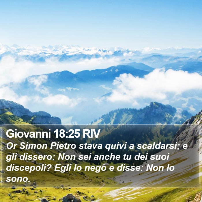 Giovanni 18:25 RIV Bible Study