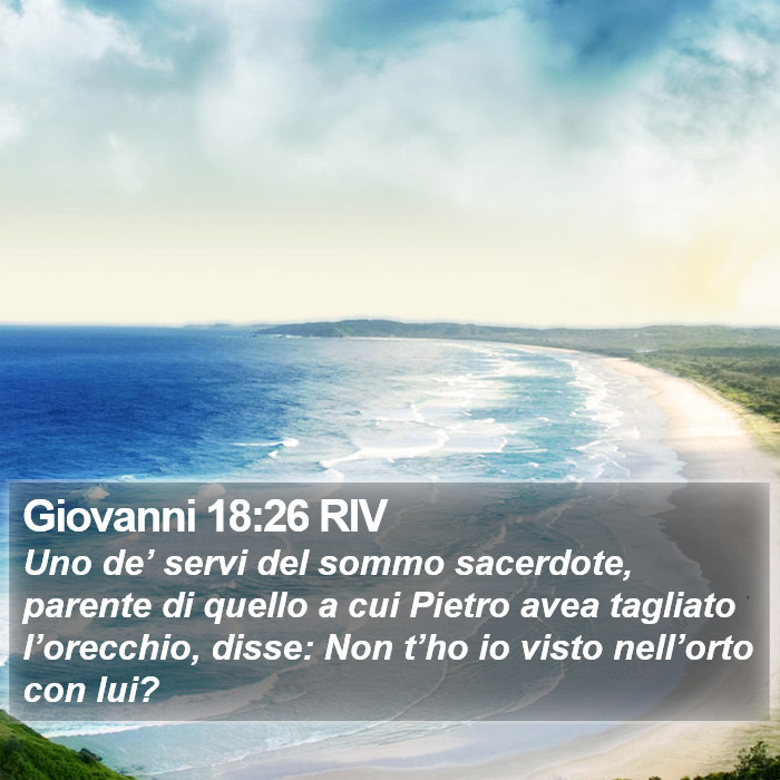 Giovanni 18:26 RIV Bible Study