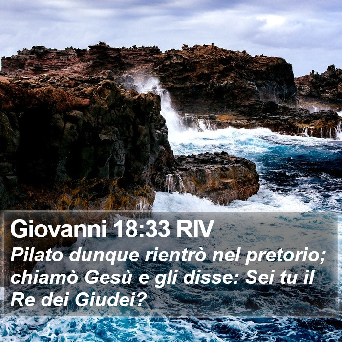 Giovanni 18:33 RIV Bible Study