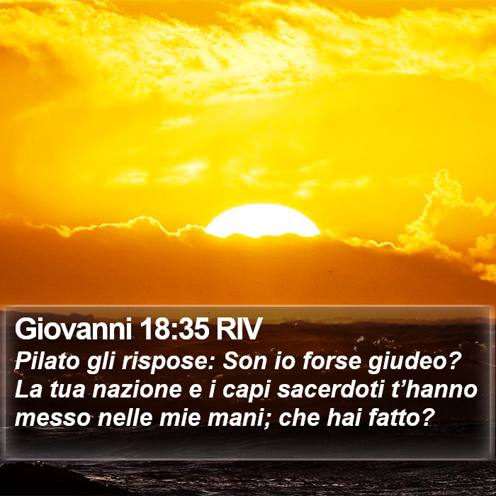 Giovanni 18:35 RIV Bible Study