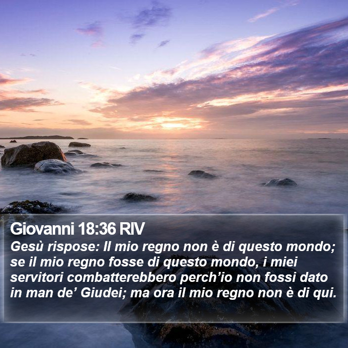Giovanni 18:36 RIV Bible Study