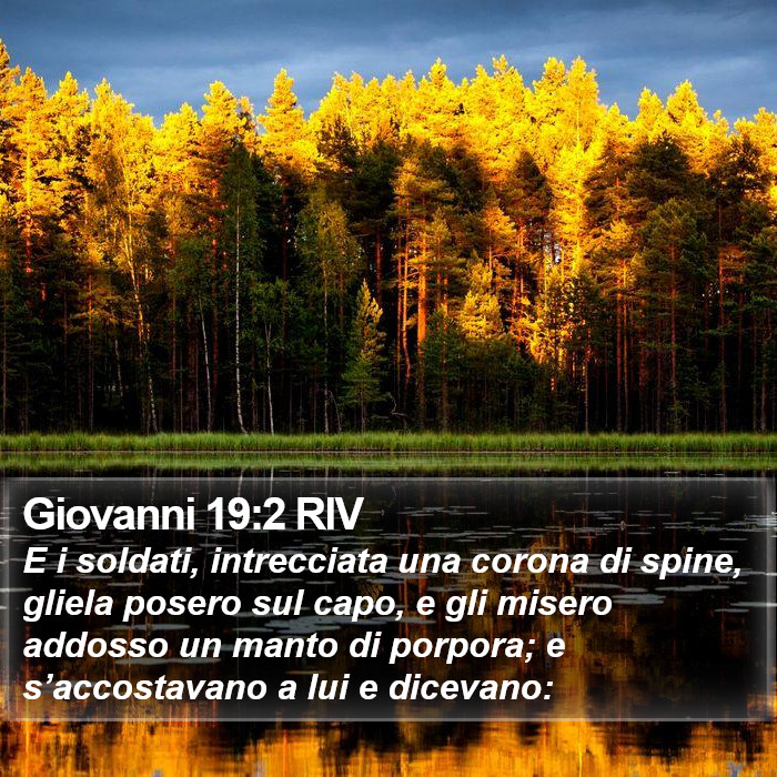 Giovanni 19:2 RIV Bible Study
