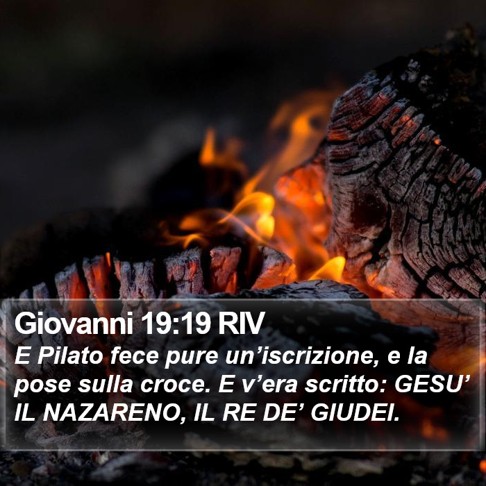 Giovanni 19:19 RIV Bible Study
