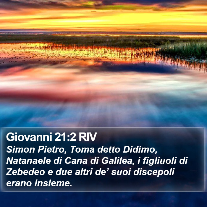 Giovanni 21:2 RIV Bible Study