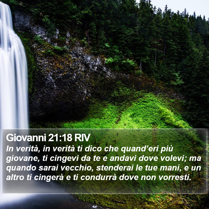 Giovanni 21:18 RIV Bible Study