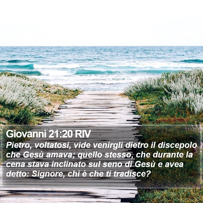 Giovanni 21:20 RIV Bible Study