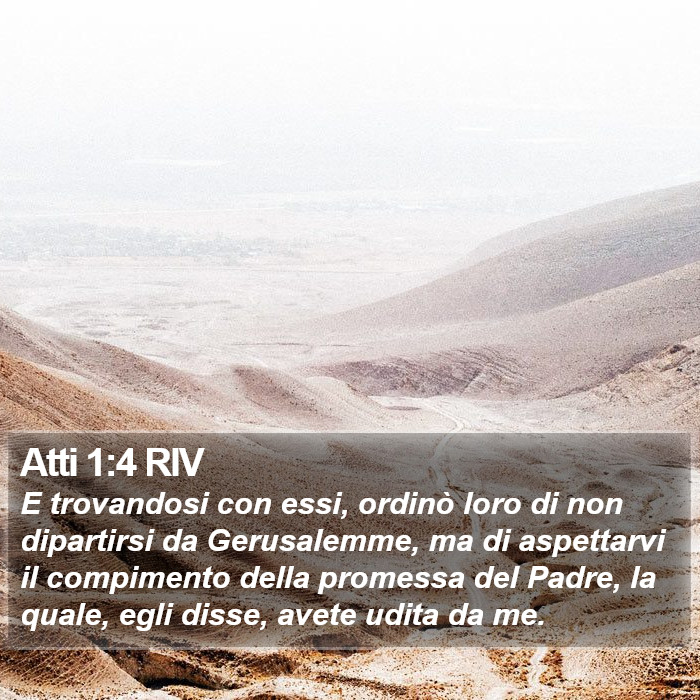 Atti 1:4 RIV Bible Study