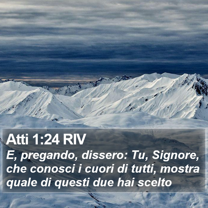 Atti 1:24 RIV Bible Study