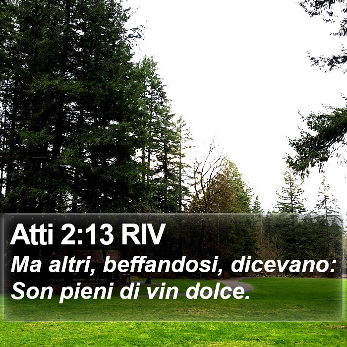 Atti 2:13 RIV Bible Study