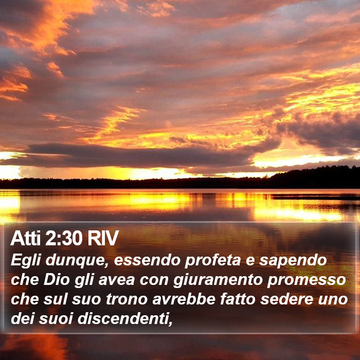 Atti 2:30 RIV Bible Study