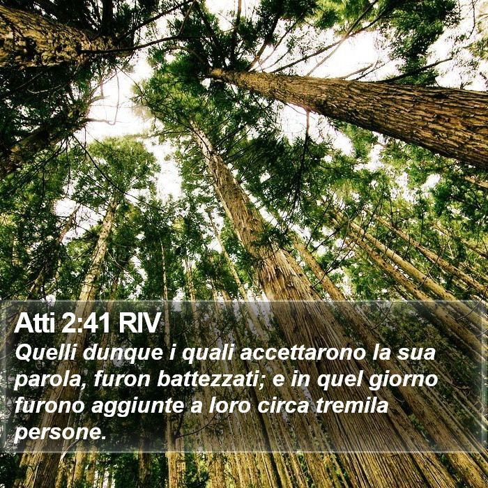 Atti 2:41 RIV Bible Study