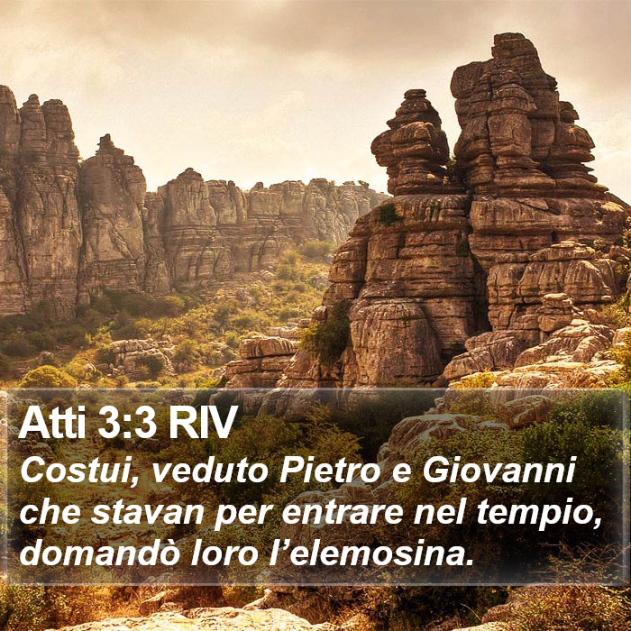 Atti 3:3 RIV Bible Study