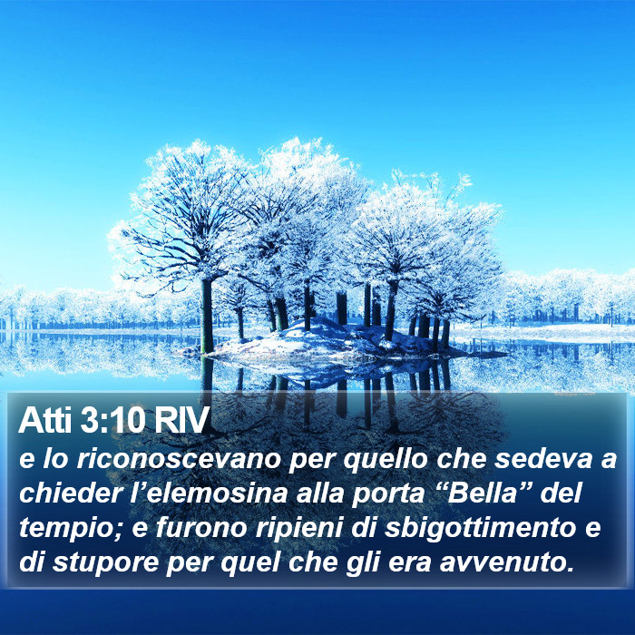 Atti 3:10 RIV Bible Study