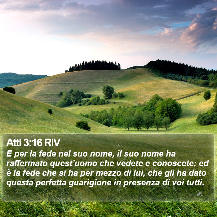 Atti 3:16 RIV Bible Study