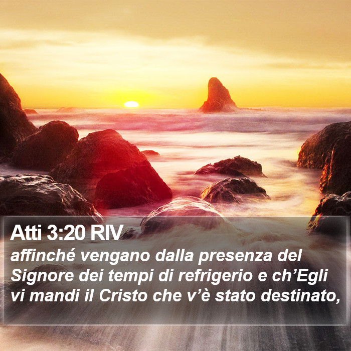 Atti 3:20 RIV Bible Study