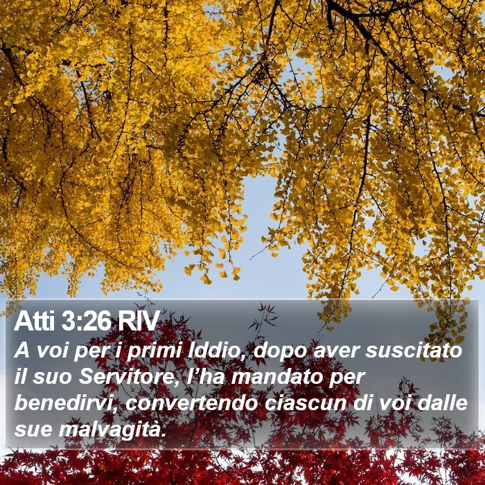 Atti 3:26 RIV Bible Study