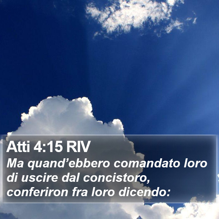 Atti 4:15 RIV Bible Study