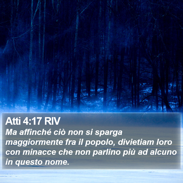 Atti 4:17 RIV Bible Study