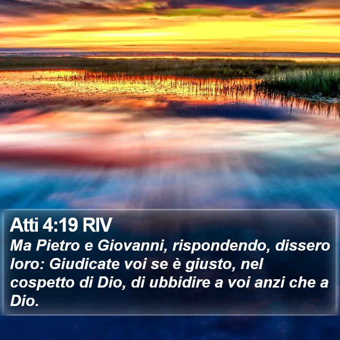 Atti 4:19 RIV Bible Study