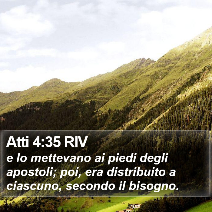 Atti 4:35 RIV Bible Study