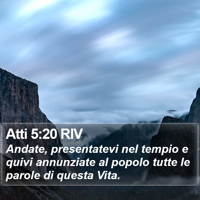 Atti 5:20 RIV Bible Study