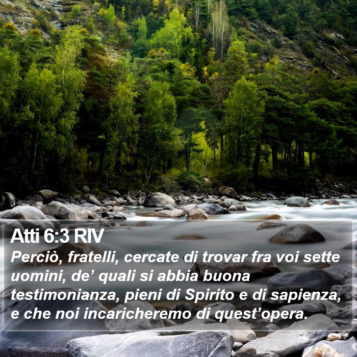 Atti 6:3 RIV Bible Study