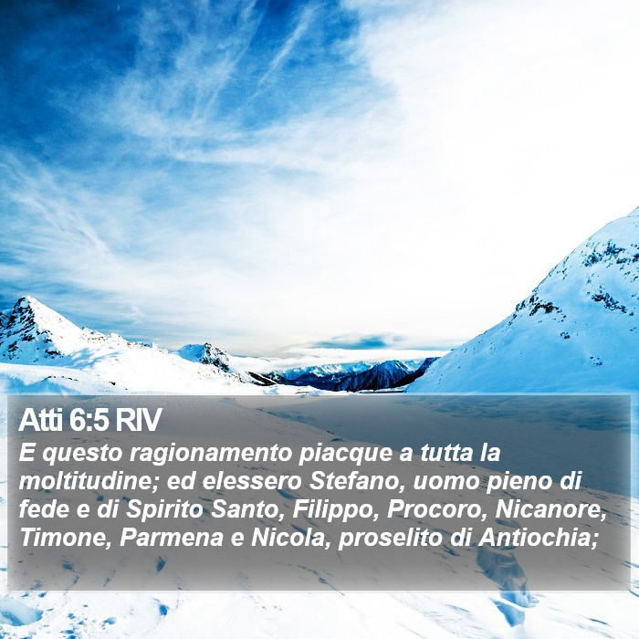 Atti 6:5 RIV Bible Study