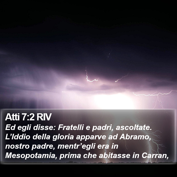 Atti 7:2 RIV Bible Study