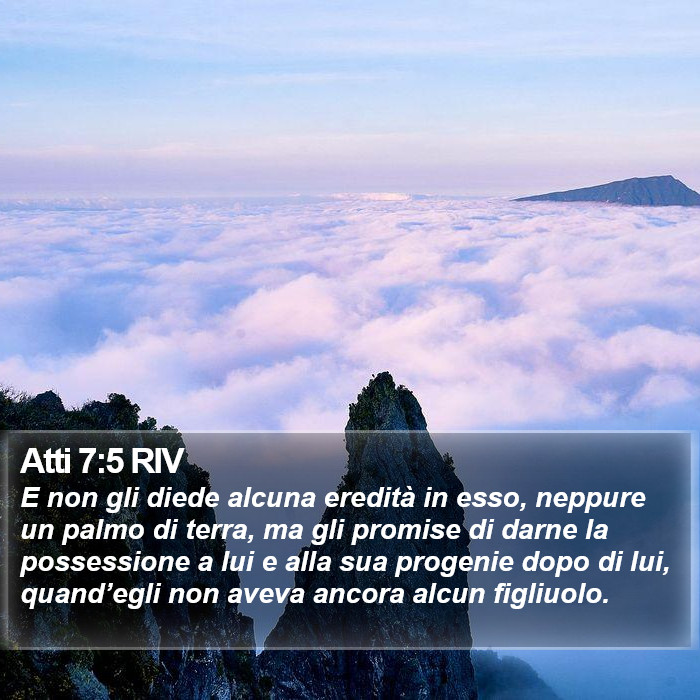 Atti 7:5 RIV Bible Study