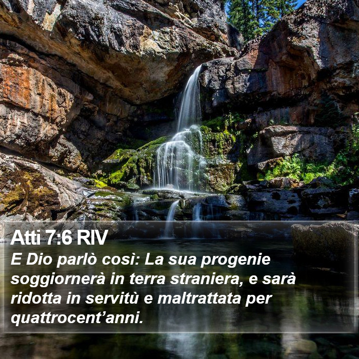 Atti 7:6 RIV Bible Study
