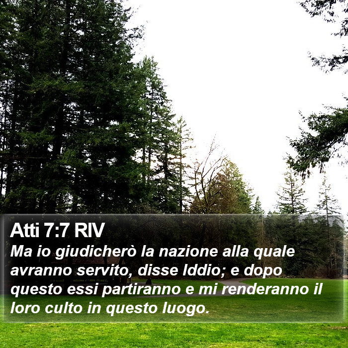 Atti 7:7 RIV Bible Study
