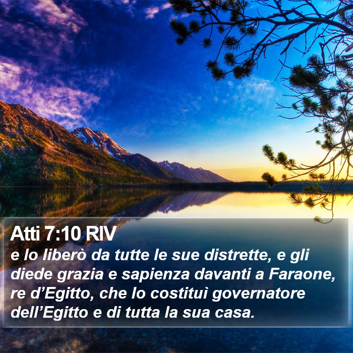 Atti 7:10 RIV Bible Study
