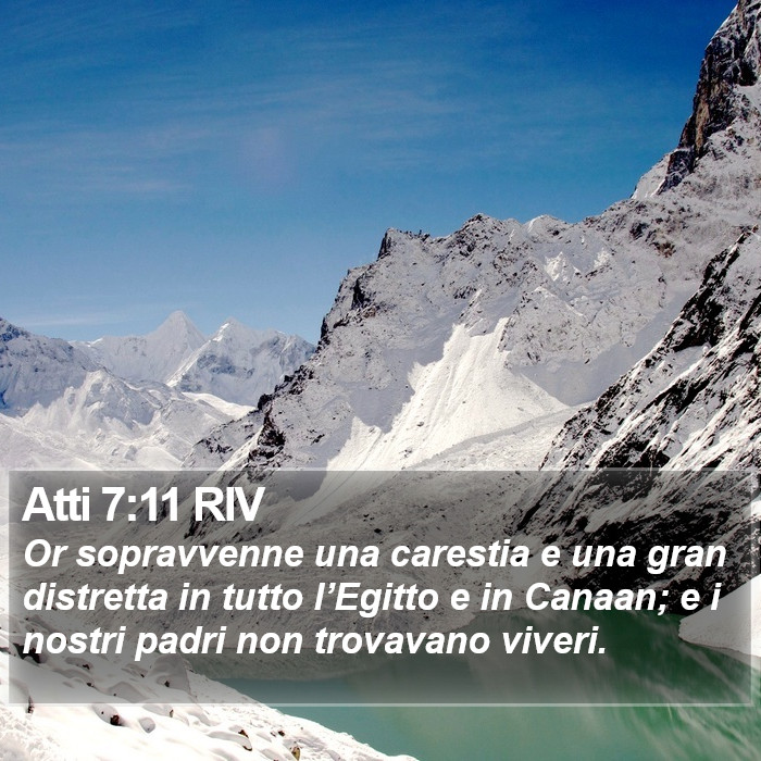Atti 7:11 RIV Bible Study