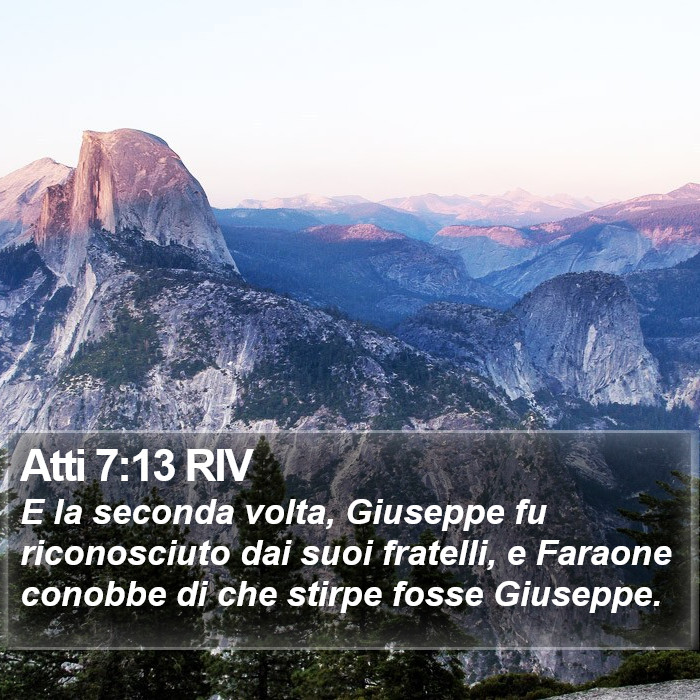 Atti 7:13 RIV Bible Study