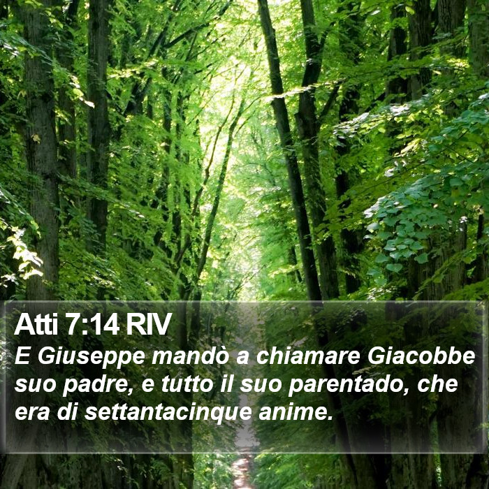 Atti 7:14 RIV Bible Study