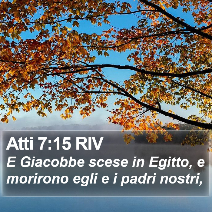 Atti 7:15 RIV Bible Study