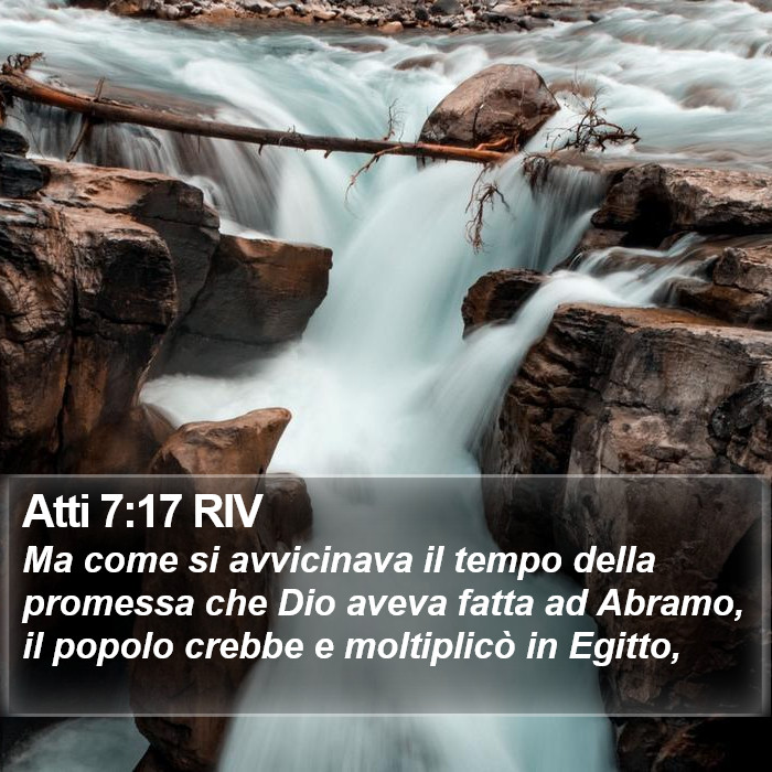 Atti 7:17 RIV Bible Study